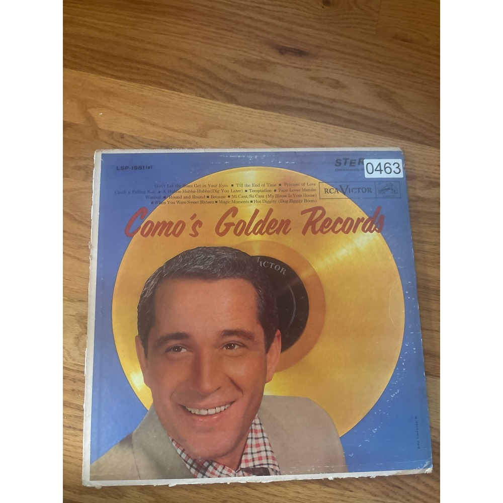 RCA Victor Perry Como's Golden Records Vinyl LP 12" Blue Compilation LSP-1981